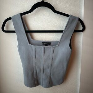 Chic Gray Maxi Skirt